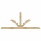 Ekena Millwork Richland Rough Sawn Timber Gable Bracket, Douglas Fir, 84"W x 35"H x 2"D x 4"F, 10/12 Pitch GBW084X35X0204RIC00RDF - alternate 1